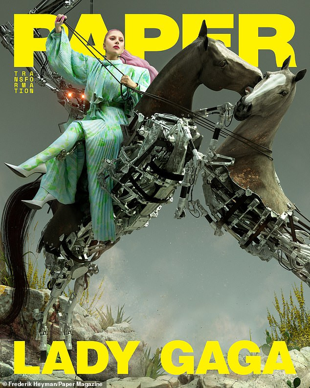  Lady Gaga show off bare butt as she poses nude for Paper magazine cover (photos)