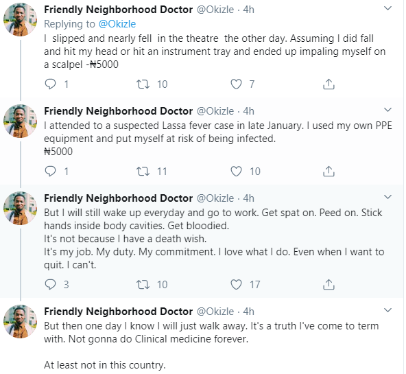 Hazard allowance is N5,000- Nigerian doctor explains why doctors are embarking on strike despite Coronavirus pandemic