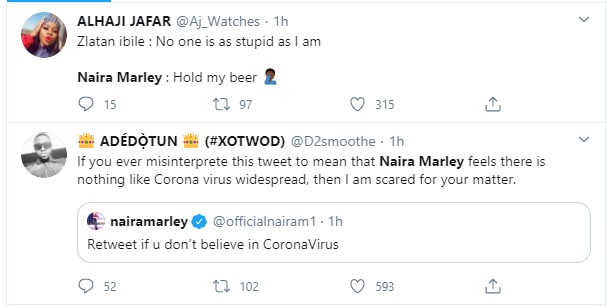 Naira Marley dragged on Twitter for his post on coronavirus