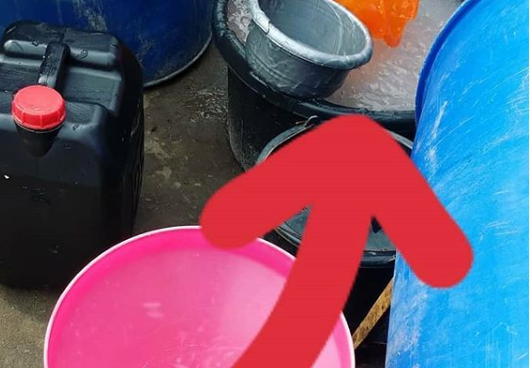 Video showing how hand sanitizers are being mixed in Ojota market surfaces online
