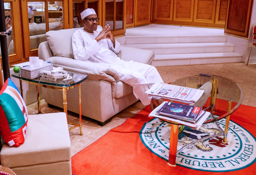 #Coronavirus: President Buhari receives briefing from Minister of Health, Osagie Ehanire, DG of NCDC (photos/video)