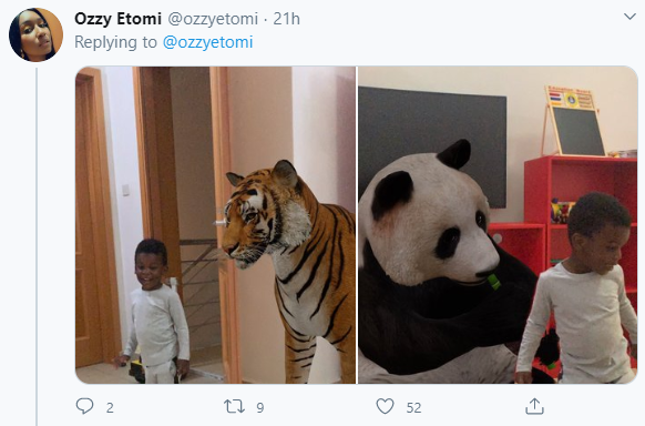 Google gives people a chance to view animals in 3D in their homes and Nigerian parents are having fun with it (photos)