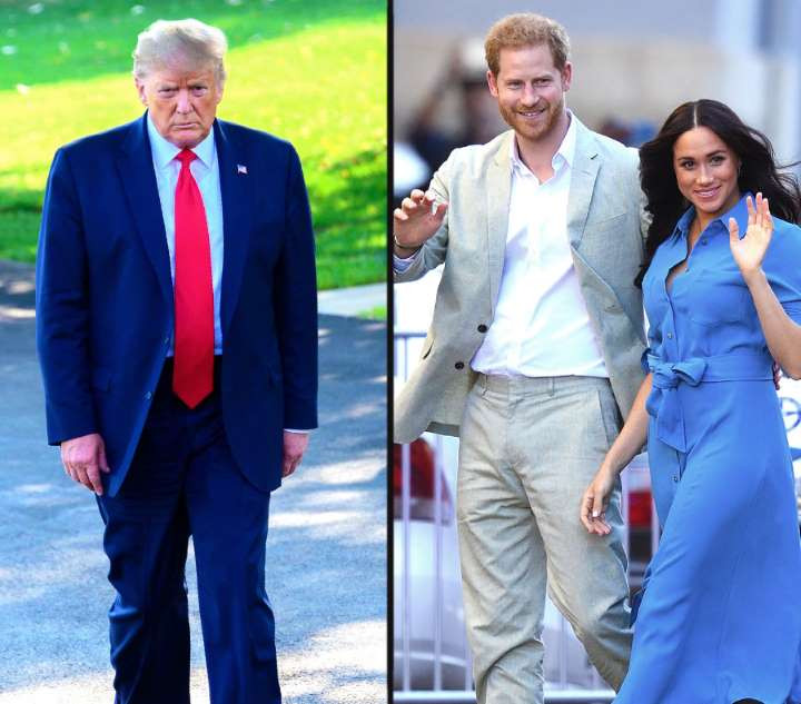Prince Harry and Meghan Markle respond to President Trump after he said they must pay for their own security in the US