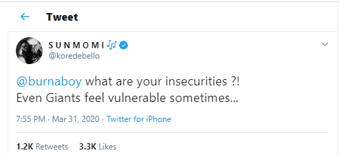 Korede Bello has a question for Burna Boy after he savagely turned down Reekado Banks? request for a music challenge