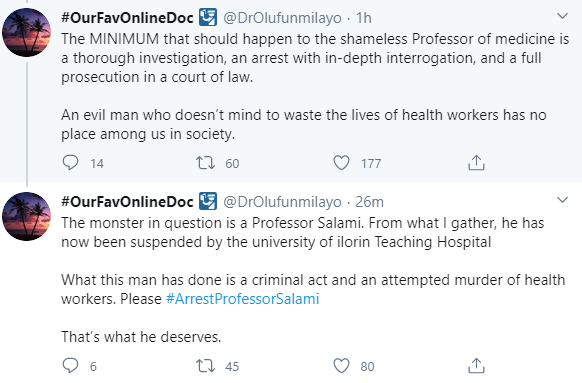 Outrage as professor of medicine is accused of "colluding" with late Coronavirus patient to hide his travel history from doctors, nurses and burial attendants in Kwara