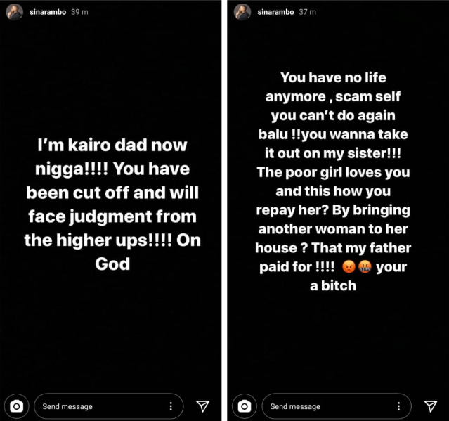 Shina Rambo calls out his brother-in-law for beating his sister and bringing his sidechic into their home