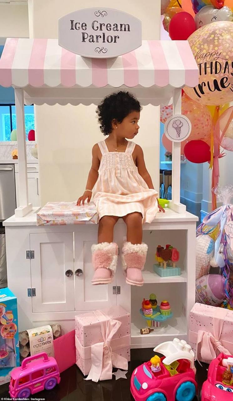 Khloe Kardashian and Tristan Thompson throw Trolls-themed birthday party to celebrate their daughter True at 2 (photos)