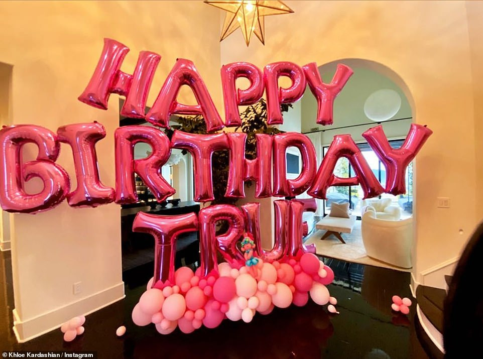 Khloe Kardashian and Tristan Thompson throw Trolls-themed birthday party to celebrate their daughter True at 2 (photos)