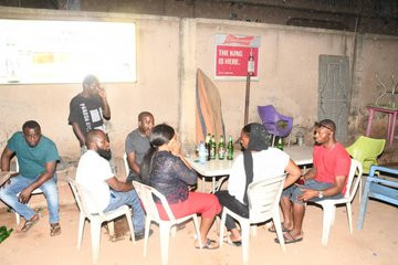 Bar owner and his customers arrested for violating lockdown order in Lagos (photos)
