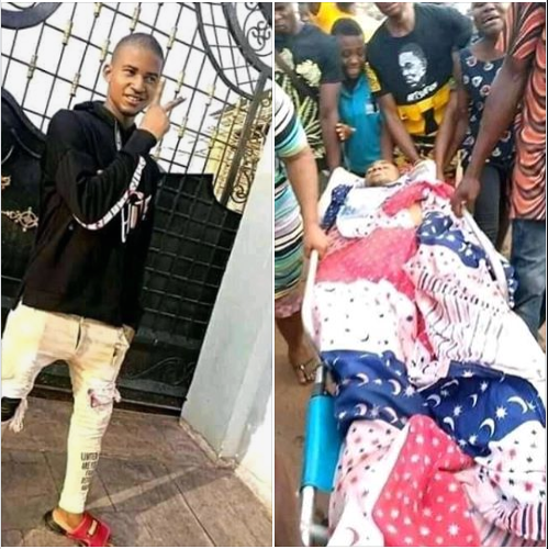 Police station, customary court, DPO residence burnt down by angry youths after a young man was allegedly killed by a policeman in Abia (photos/videos)
