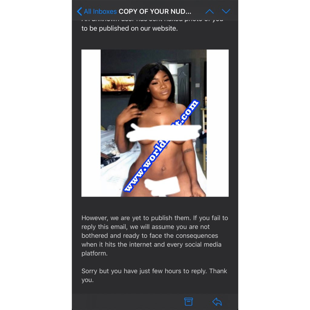 Tacha releases "edited" nude photo that hackers tried to use in blackmailing her
