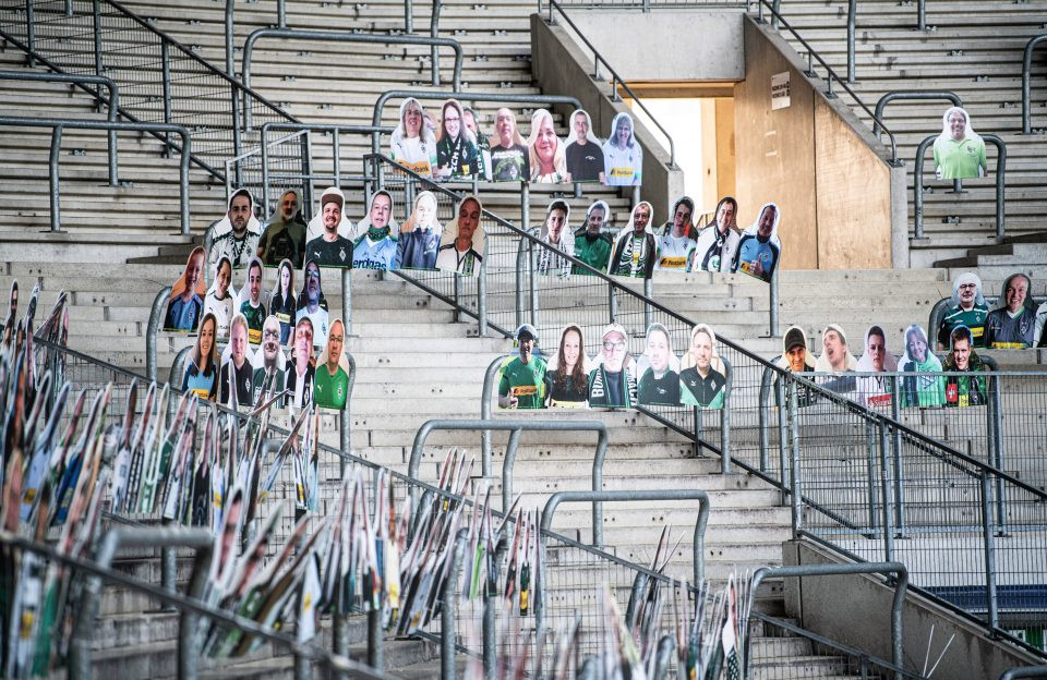 Coronavirus: 8000 Borussia fans pay for cardboard cutouts of themselves to fill stadium if league returns behind closed doors (photos)