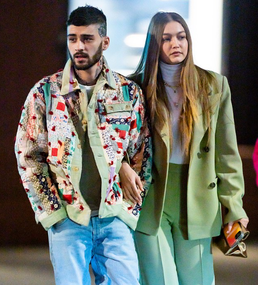 Celebrity couple, Zayn Malik and Gigi Hadid