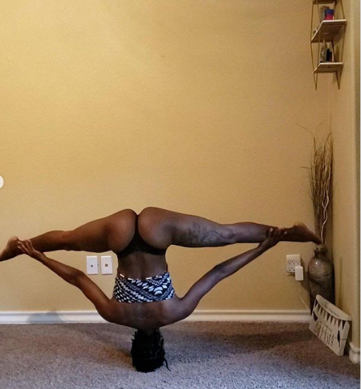 Women show off how strong their necks are by engaging in hands free headstand challenge