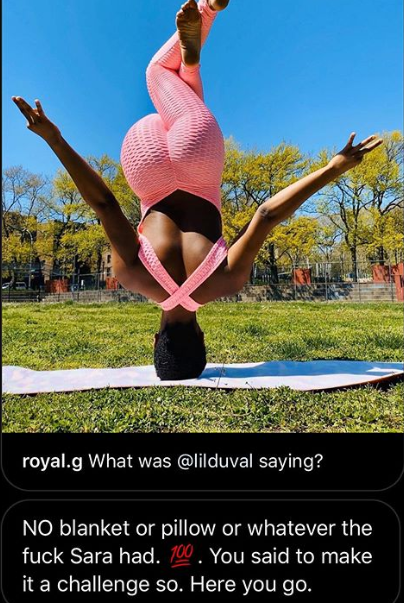 Women show off how strong their necks are by engaging in hands free headstand challenge