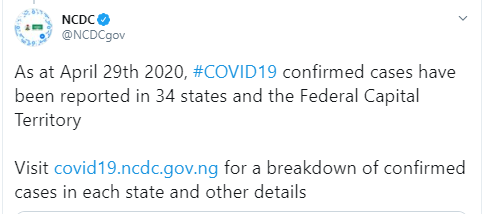  196 new cases of Coronavirus recorded in Nigeria - 87 in Lagos alone