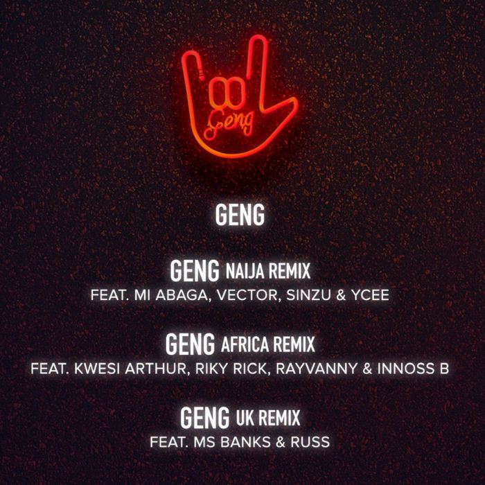 Mayorkun Ft. Kwesi Arthur x Riky Rick x Rayvanny x Innoss’B – Geng (Africa Remix)