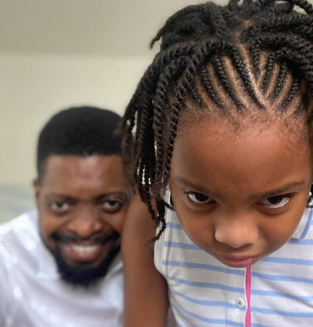 Comedian, Basketmouth celebrates his first daughter, Amy, on her birthday