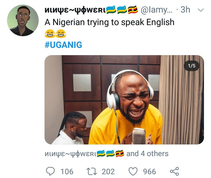 Nigerians and Ugandans drag each other after a Ugandan tweeted that 