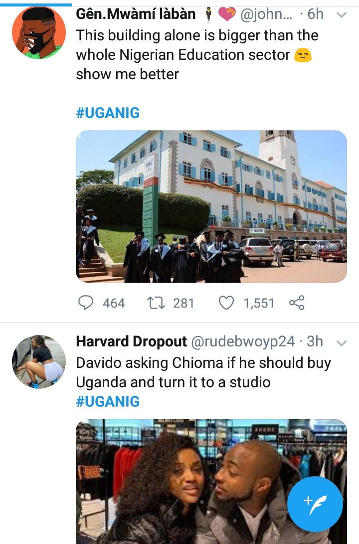 Nigerians and Ugandans drag each other after a Ugandan tweeted that 