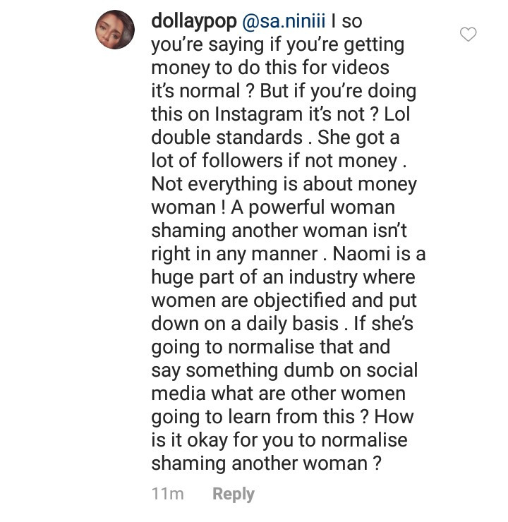 Naomi Campbell gets called out after she condemned a scantily-clad woman who twerked on DJ Khaled