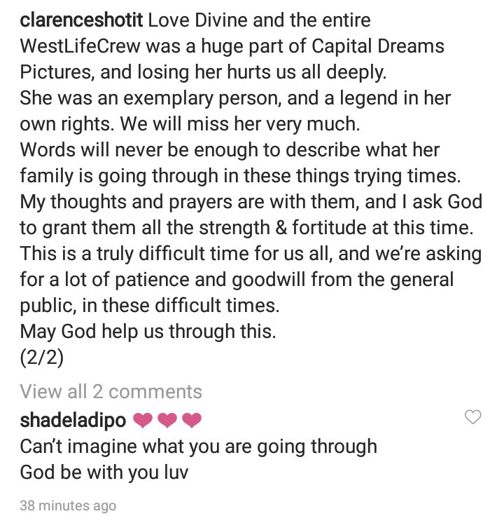 Clarence Peters speaks up for the first time following the death of video vixen, Kodak at his studio