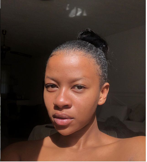 Boob Movement founder, Abby Chioma poses topless as she shares her worries while under lockdown?(photos)