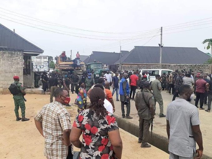 Governor Wike supervises demolition of two hotels for violating lockdown rules (photos/videos)