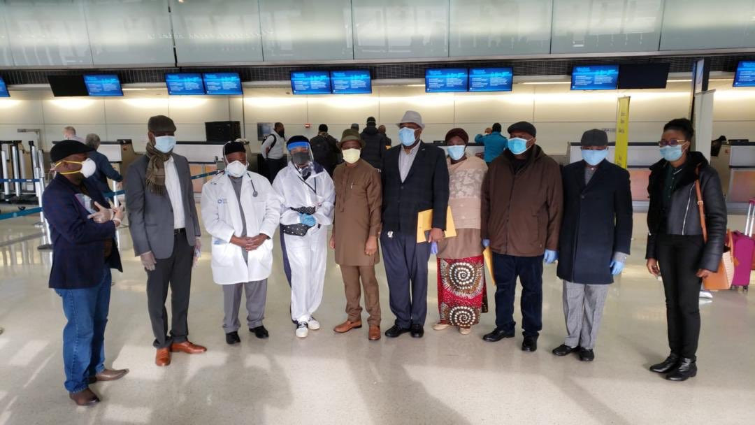 160 Nigerians evacuated from the US due to Coronavirus pandemic arrive Abuja (photos)