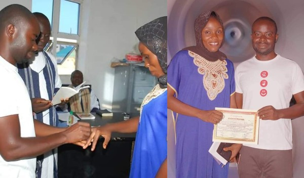 Couple wed in casual outfits in Gombe (photos)