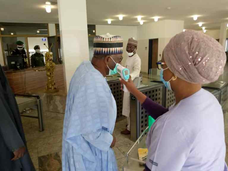 Professor Ibrahim Gambari arrives state house Abuja to resume as the new Chief of Staff to President Buhari (photos)