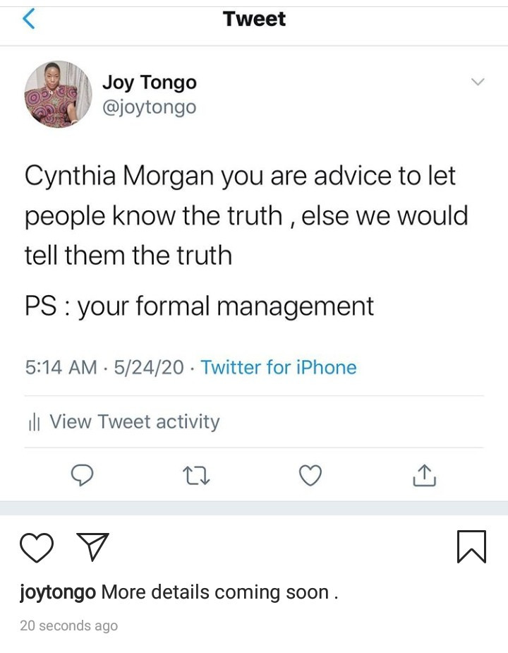 Cynthia Morgan