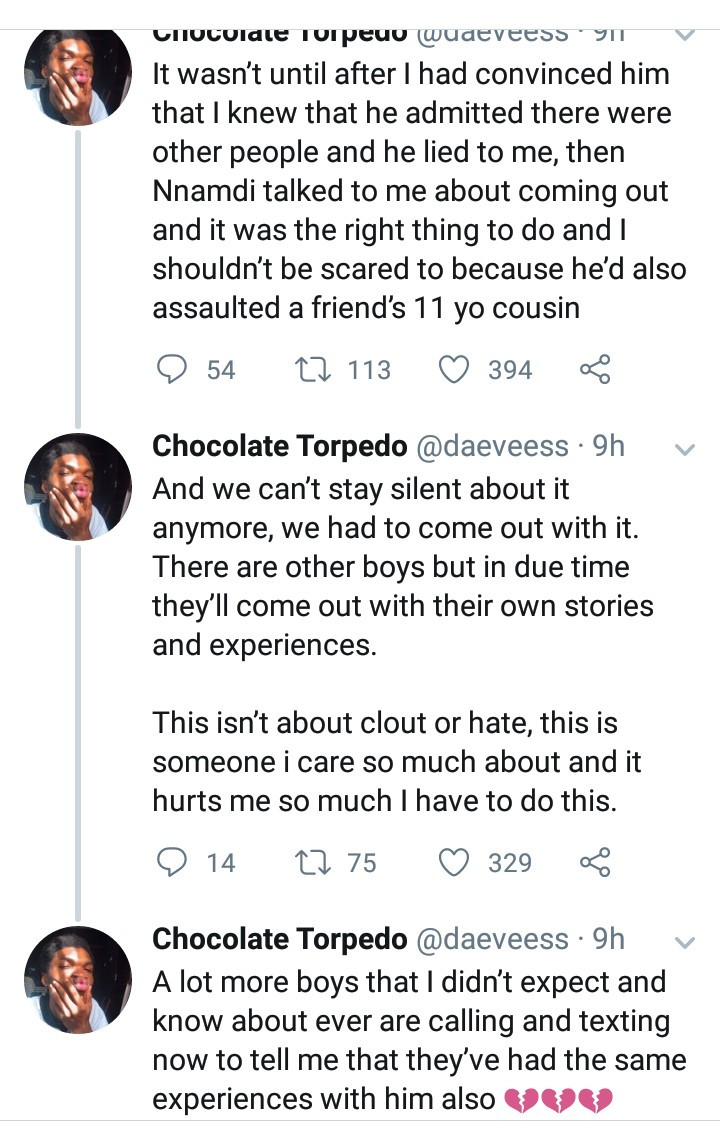 Two Nigerian men accuse a popular male model of sexual assault