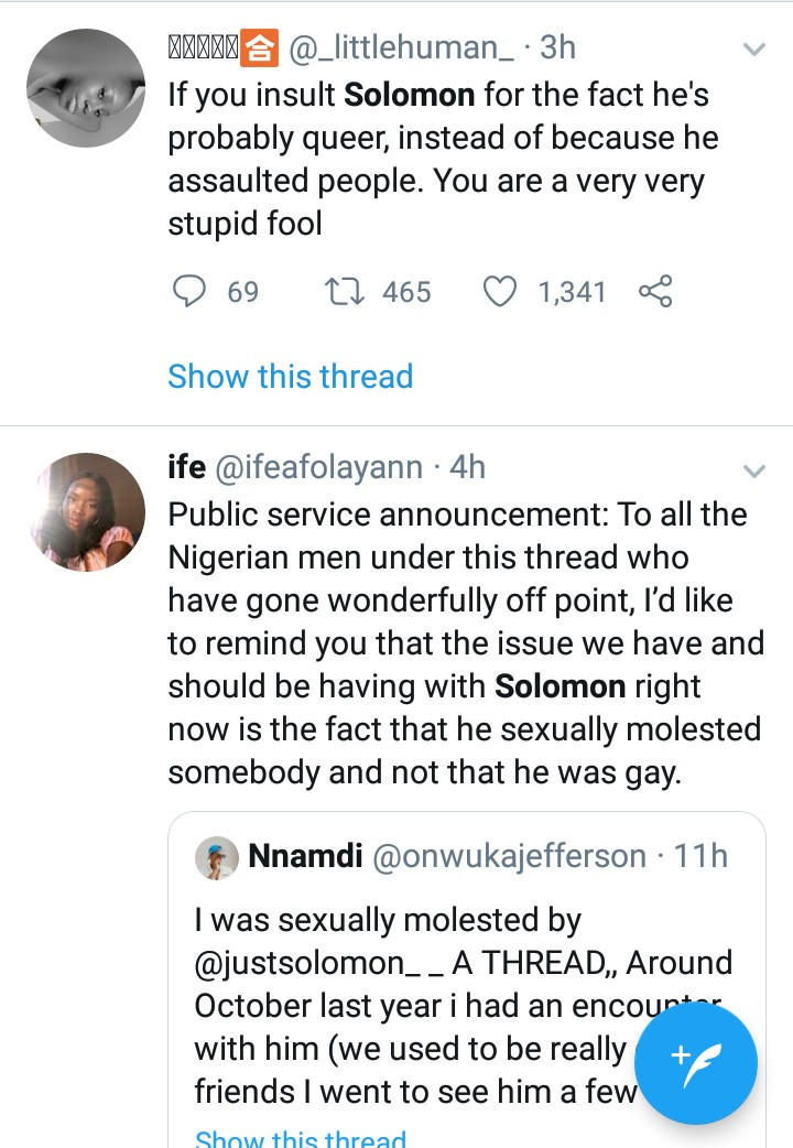 Two Nigerian men accuse a popular male model of sexual assault