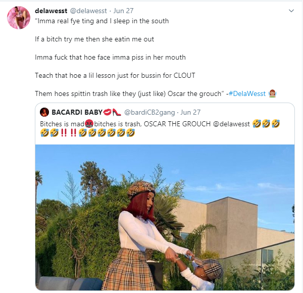 Never heard about you till you started using my name - Cardi B slams female rapper who accused her of stealing her lyrics 