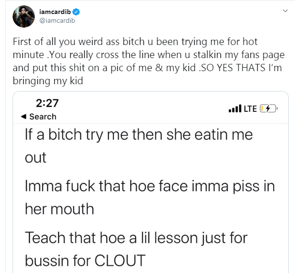 Never heard about you till you started using my name - Cardi B slams female rapper who accused her of stealing her lyrics 