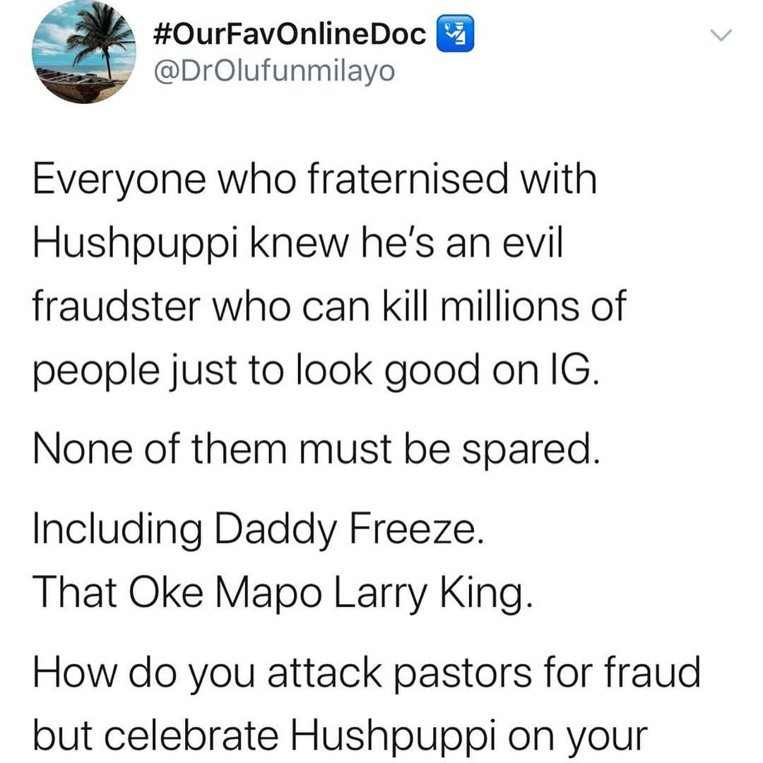 Daddy Freeze mocks popular Twitter influencer, Dr Olufunmilayo, who has been accused of sexual abuse