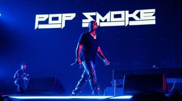 Pop Smoke on stage at London's Olympia
