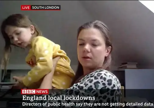 Hilarious moment daughter interrupts expert