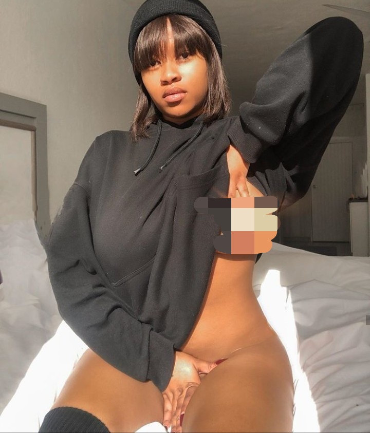 Body positivity activist, Abby Zeus poses without bra and pants in revealing photo