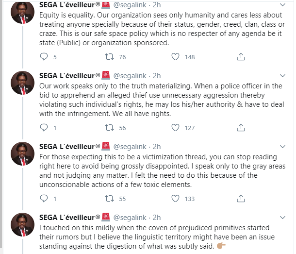The police simply acted as an arbiter and documents prove this - Segalink reacts as police deny detaining Seyitan after accusing D