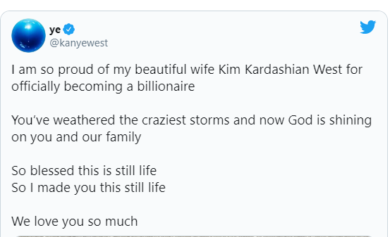 Forbes says Kim Kardashian is not a billionaire yet after Kanye West?congratulated her on becoming one