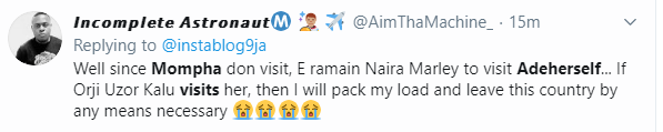 Twitter users react as Mompha pays Adeherself a visit after her release from EFCC custody (video)
