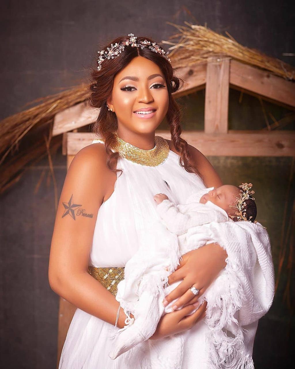 Regina Daniels shares adorable photos of herself and her son