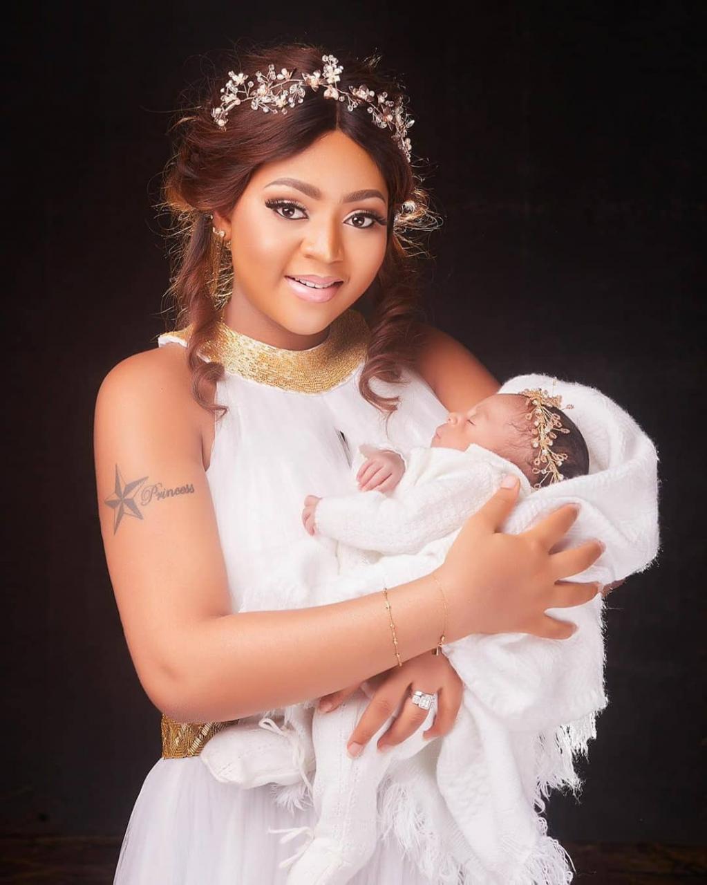 Regina Daniels shares adorable photos of herself and her son