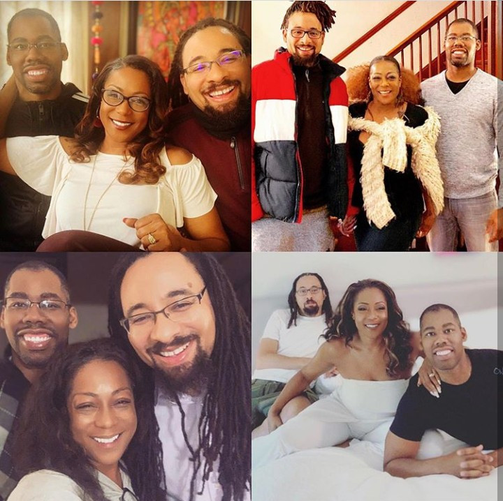 Woman happily shows off her two husbands and reveals they are happy together