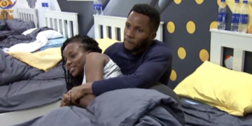 #BBNaija: Video of  BrightO and Wathoni having a