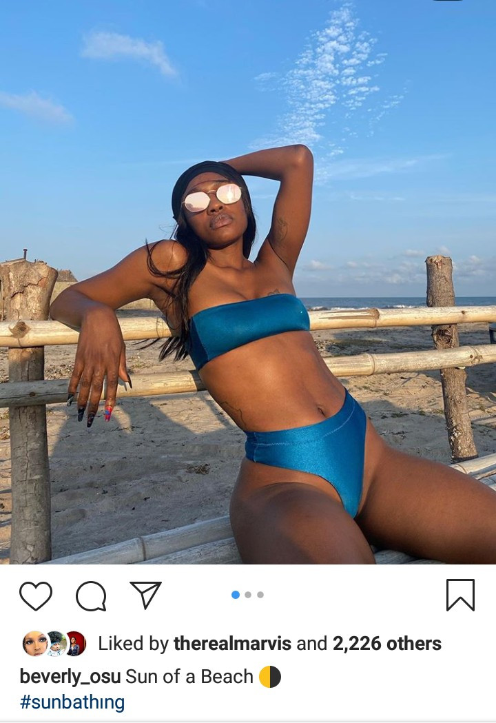 Beverly Osu flaunts her curves in skimpy bikini