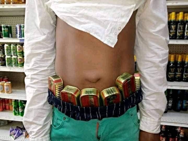 Man caught inside a supermarket with 