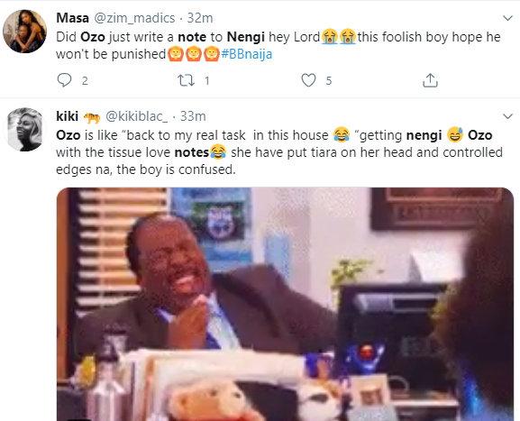 See the three love notes Ozo wrote to Nengi that has Nigerians talking